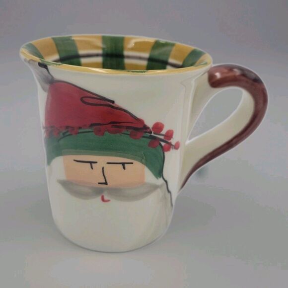 Vietri  Old St Nick Mug Ready For Christmas In Perfect Condition - Picture 1 of 8